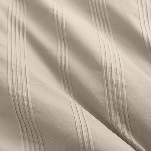 Madison Park Essentials Striped Duvet Cover Set Queen, Modern Minimalist Bedding Set with Premium Jacquard Stripe, 3 Pieces Duvet Cover Reversible with Zipper Closure & Corner Ties,Neutral