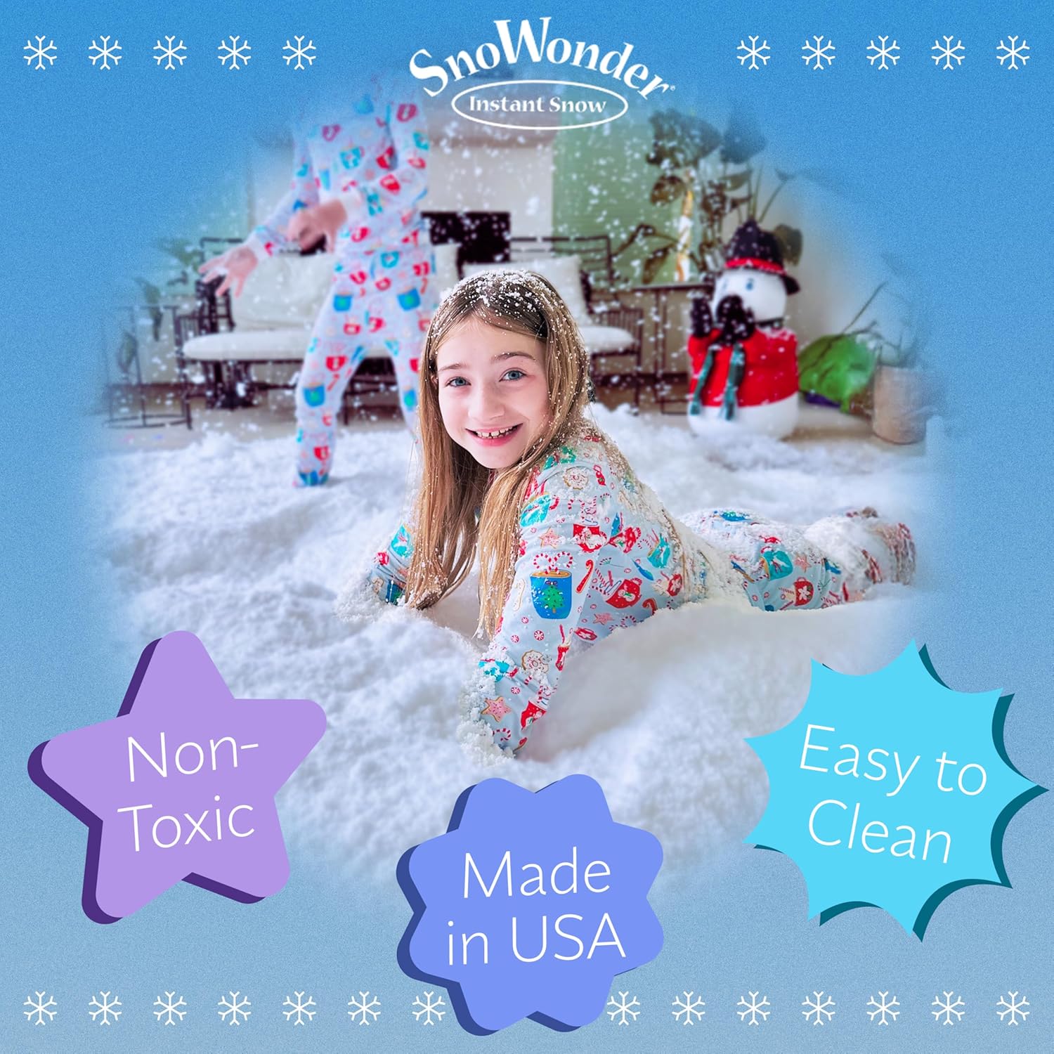 SNOWONDER Instant Fake Snow - Perfect for Cloud Slime & Winter Decor | 240 Gallons