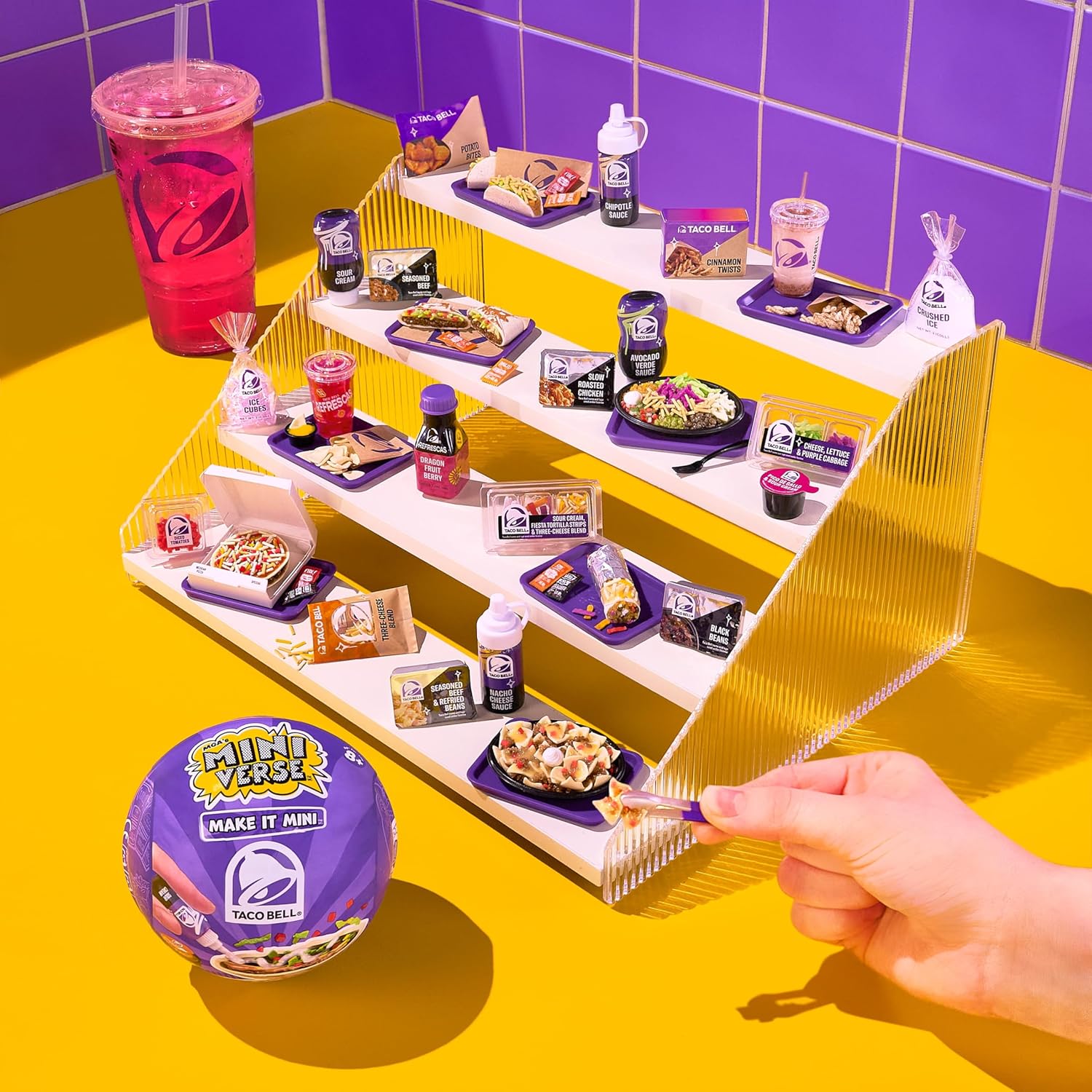 MGA's Miniverse Mini Taco Bell Collectibles - DIY Resin Replicas (2 Pack) | Fun for Ages 8+