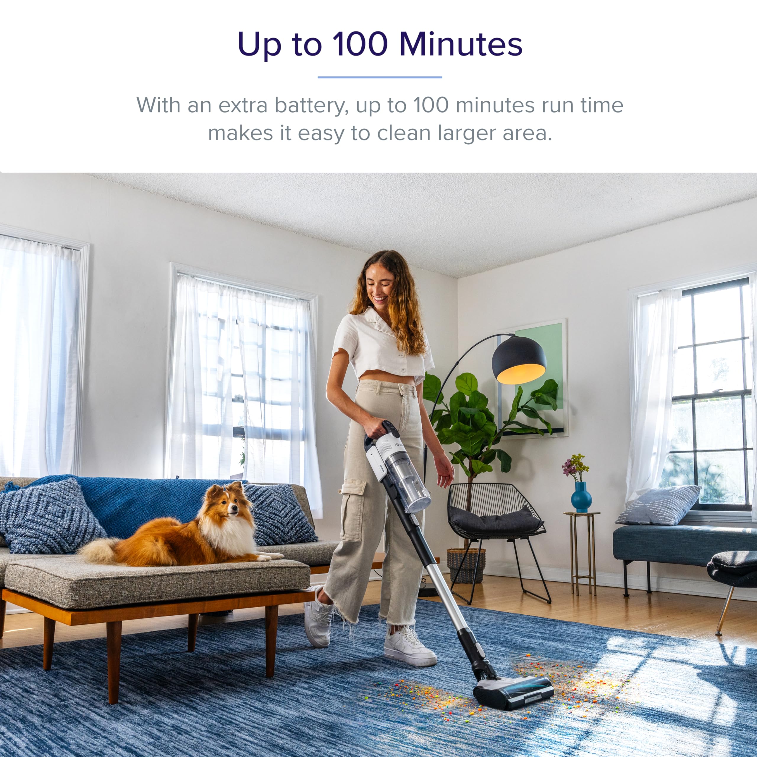 LEVOIT LVAC-200 Cordless Vacuum Cleaner Replacement Battery, 2200mAh, Up to 50 Minutes Runtime