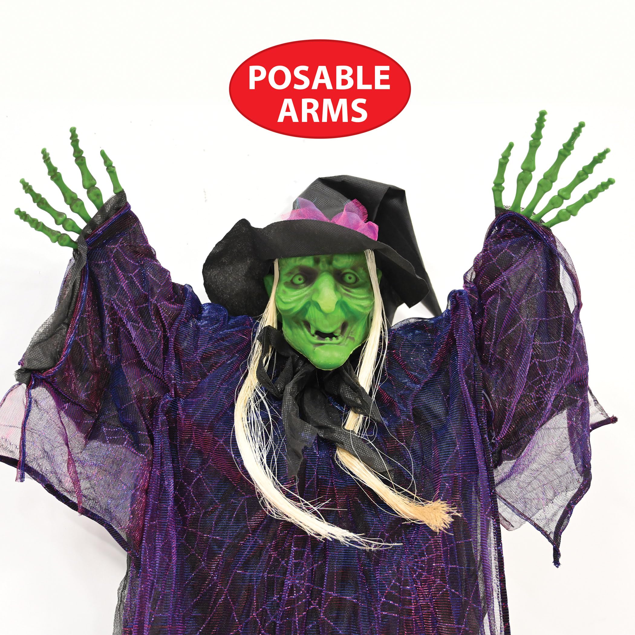 Novelty Witch Creepy Creature Spooky Halloween Hanging Decoration