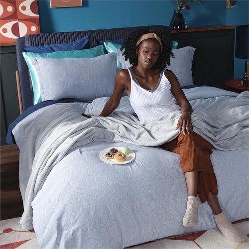 Bedsure GentleSoft Fleece Bed Blanket - Soft, Lightweight, Plush Luxury Blanket in Light Grey | 84x90 Inches