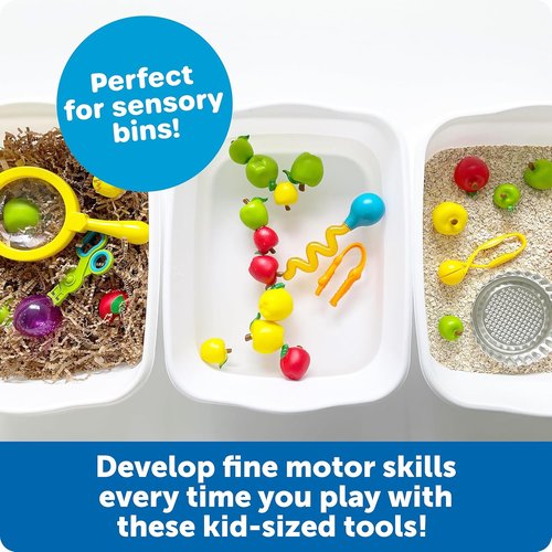 Learning Resources Helping Hands Fine Motor Tool Set - Sensory Bin Toys for Montessori & Therapy Games