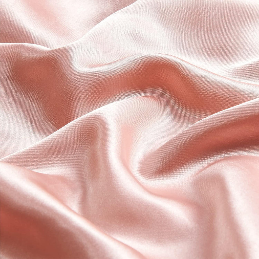 BEDELITE Satin Pillowcase Set - Super Soft Cooling Coral Pillow Cases | Standard Size 20x26 Inches
