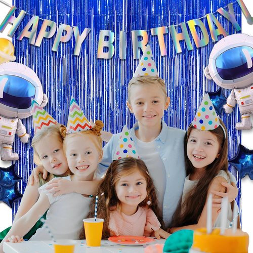GREATRIL Holographic Happy Birthday Banner - Pre-Strung Iridescent Party Decoration | Colorful Bunting Sign