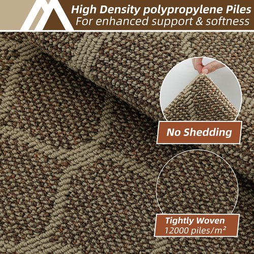 COSY HOMEER Kitchen Rug Non Slip Washable 24"x71", Absorbent Kitchen Mats for Floor, Runner Rugs for Kitchen Floor, 100% Polypropylene Kitchen Sink Rug (Beige)