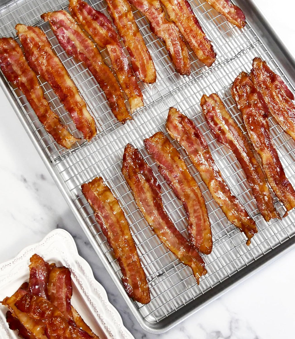 USA Pan Extra Large Baking Sheet Pan Set with Nonstick Cooling Rack - XL Metal Bakeware