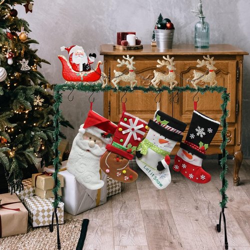 FORUP Christmas Stocking Holder Stand - Elk Design for Festive Decor | Durable & Stylish