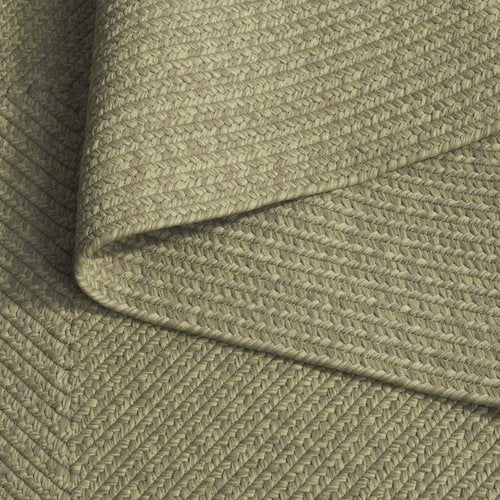 SAFAVIEH Washable Rug Outdoor Braided Collection - 2' x 3', Sage Green, Handmade & Reversible, Non-Shedding & Easy to Clean, Ideal for Entryway, Patio, Kitchen, Mudroom, Front Door (BRD317W)