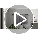 Luxbaro 26 Inch Matte Black Towel Bar - Rust-Resistant Steel