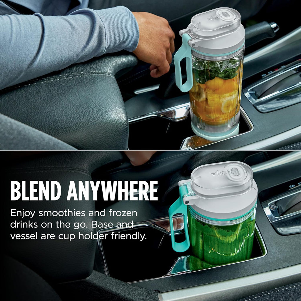 Ninja Blast Max Portable Blender - Cordless Personal Smoothie Maker with 3 Programs | 22 oz Silver Vessel