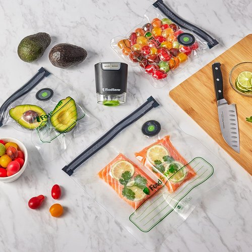 FoodSaver® Reusable Gallon Vacuum Zipper Bags - Keep Food Fresh & Reduce Waste