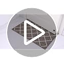 Finchitty Indoor Door Mat, 32" x 20" Grey Non-Slip Absorbent Floor Mat