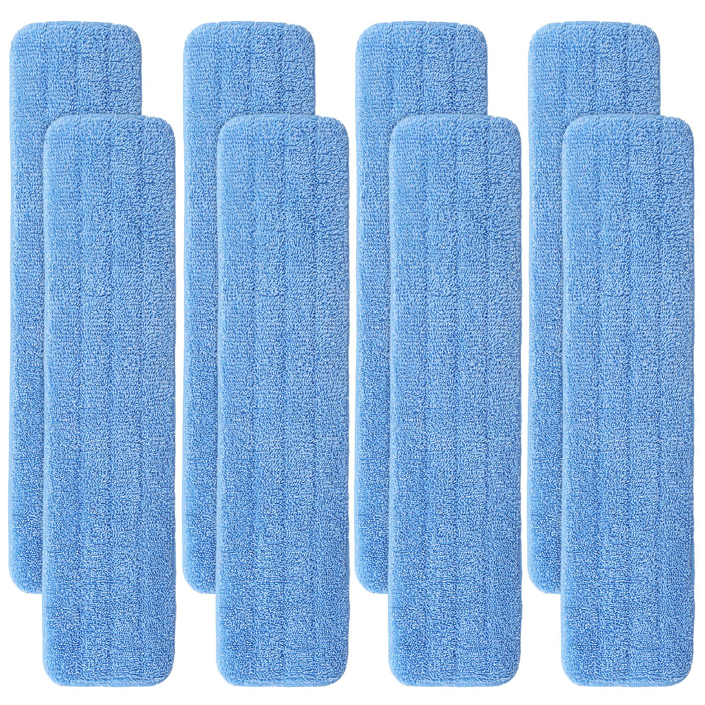 Replacement Microfiber Pad for Rubbermaid Commercial 24 Inch Mop Head - 8 Pack Wet & Dry Commercial Cleaning Refills Reusable Mop Refills Fit for Any Microfiber Flat Mop System 24"