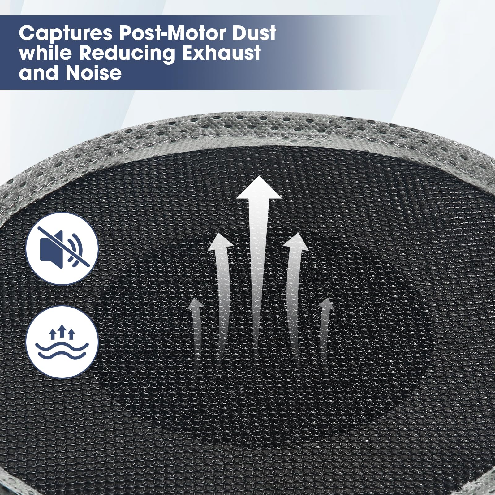 105800 Sound Muffler Filter for ProTeam Backpack Vacuums 6QT Pro Team Vacuum Parts for Super QuarterVac, AviationVac, ProVac BP Vacuum Cleaner Filter