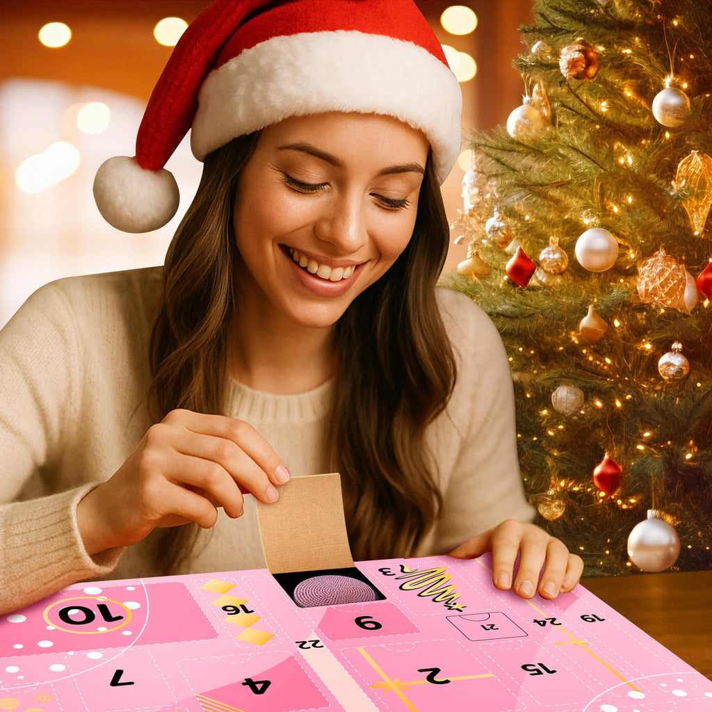 Pink Car Accessories Advent Calendar 2025 for Women - 24 Days of Pink Gift Set, Christmas Countdown Calendar with Sparkly Interior Décor, Luxury Holiday Gifts for Wife, Girlfriend, Mom, Coworker