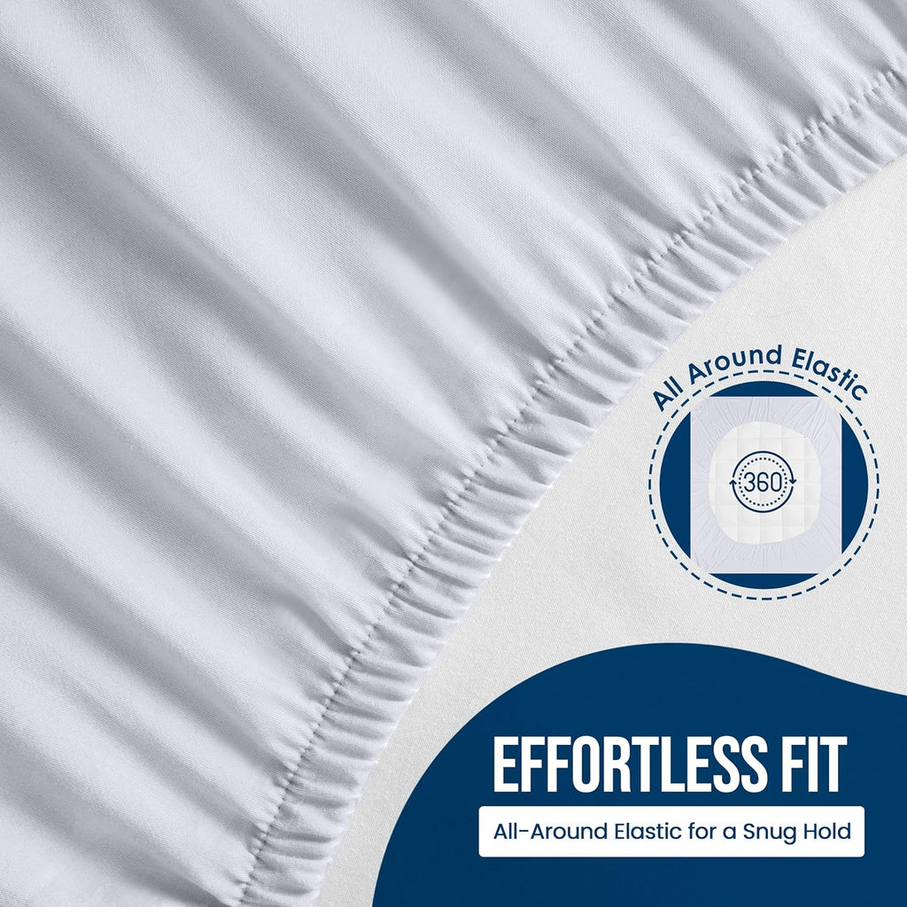 Utopia Bedding Waterproof Mattress Protector - Premium 200 GSM Terry Cover | Super Queen Size, Soft & Breathable