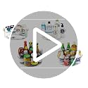 Lazy Susan Turntable - 9.25" Rotating Organizer for Kitchen & Bathroom