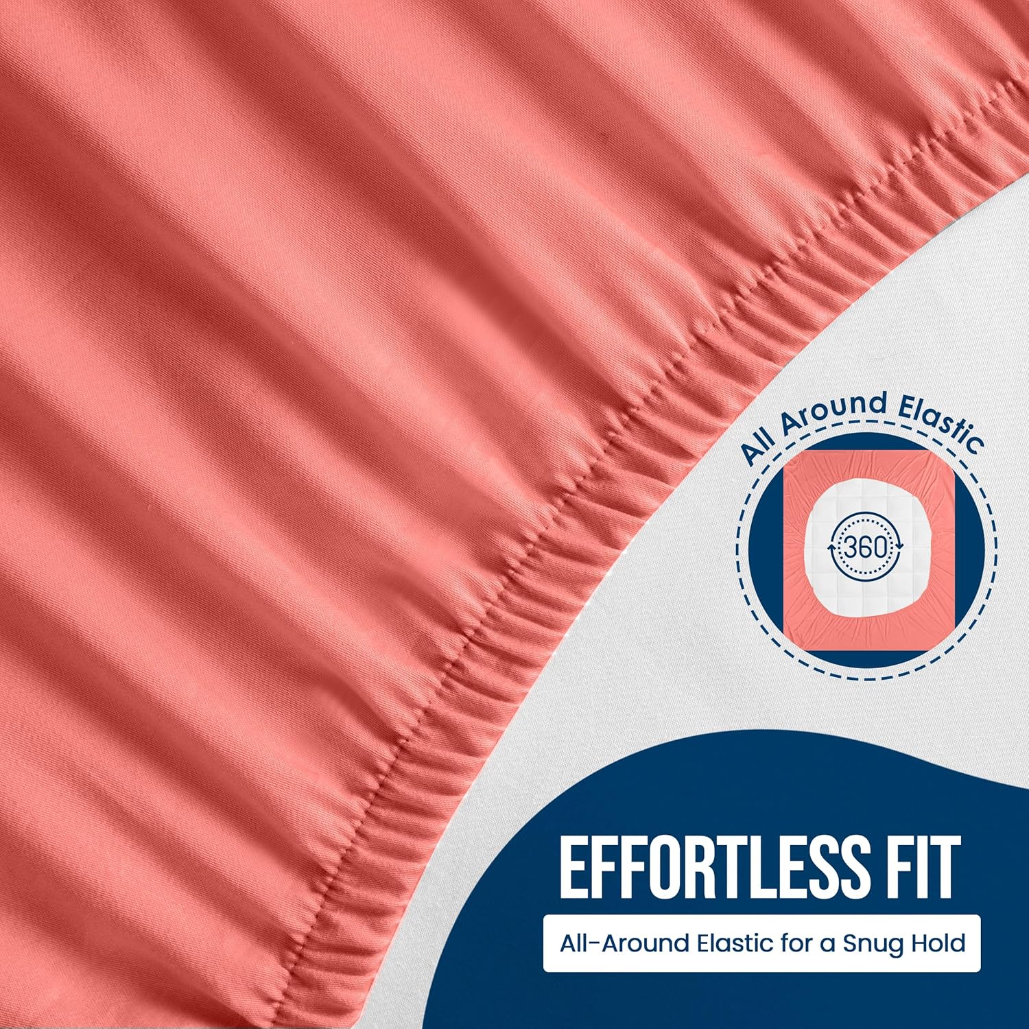 Utopia Bedding Waterproof Mattress Protector - Premium 200 GSM Terry Cover | Soft & Breathable, Queen Size (Coral)