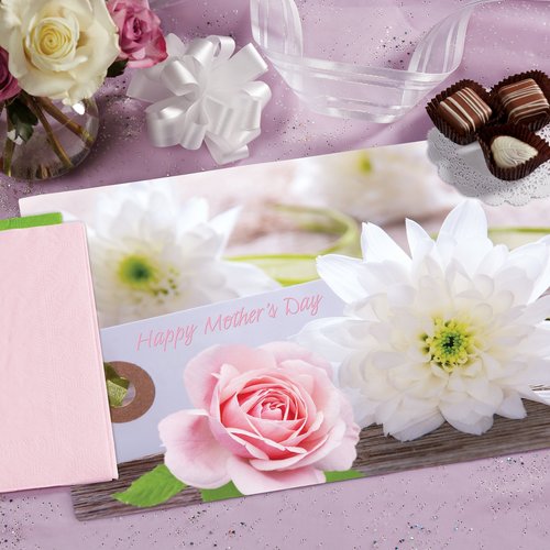 Hoffmaster 856779 Mothers Day Combo Packs, Placemats, Coordinating Decorator Napkins All in A Dispensing Box, 9.75" Length x 14" Width (Pack of 500)