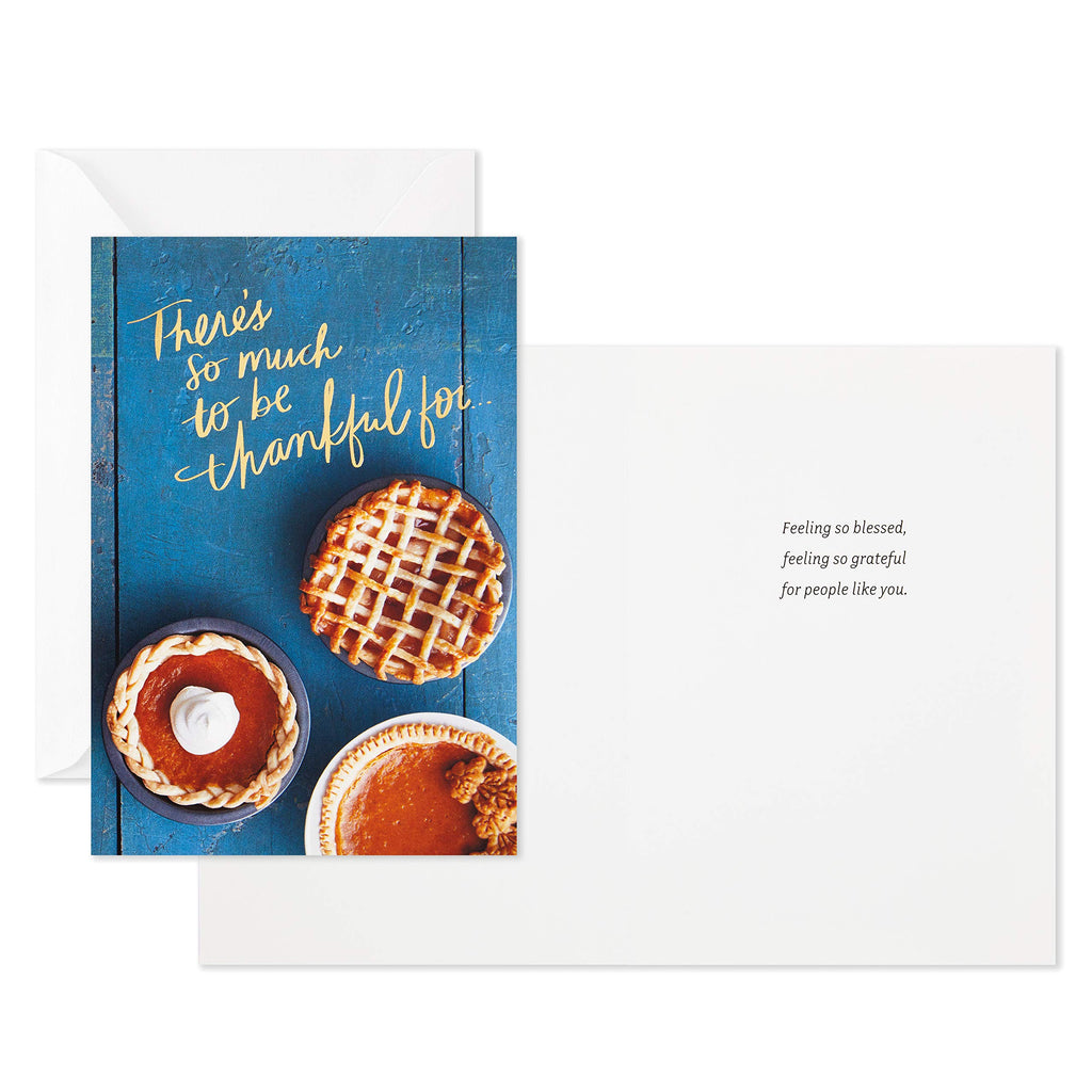 Hallmark Thanksgiving Cards Assortment, Hello Fall (16 Assorted Seasonal and Blank Cards with Envelopes)