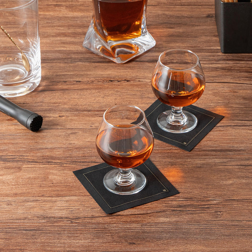 Restaurantware-Vetri 9 Ounce Brandy Snifters, 24 Stemmed Whiskey Glasses - No Lead, Dishwashable, Clear Glass Tumblers For Tasting Bourbon, Cognac, Scotch, Great For Spirit Drinks, Oid Fashioned