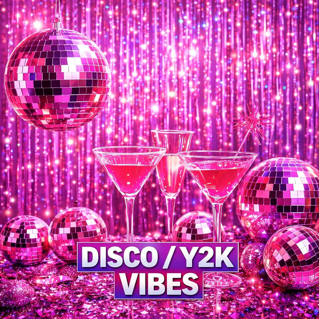 Melsan Pink Foil Fringe Curtain - Shiny Tinsel Backdrop for Bachelorette Parties | 3 Pack, 3.2 x 8.2 ft