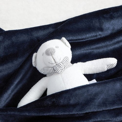 Bedsure GentleSoft Fleece Blanket - Cozy Small Throw for Kids, 43x55 Inches, Navy Blue