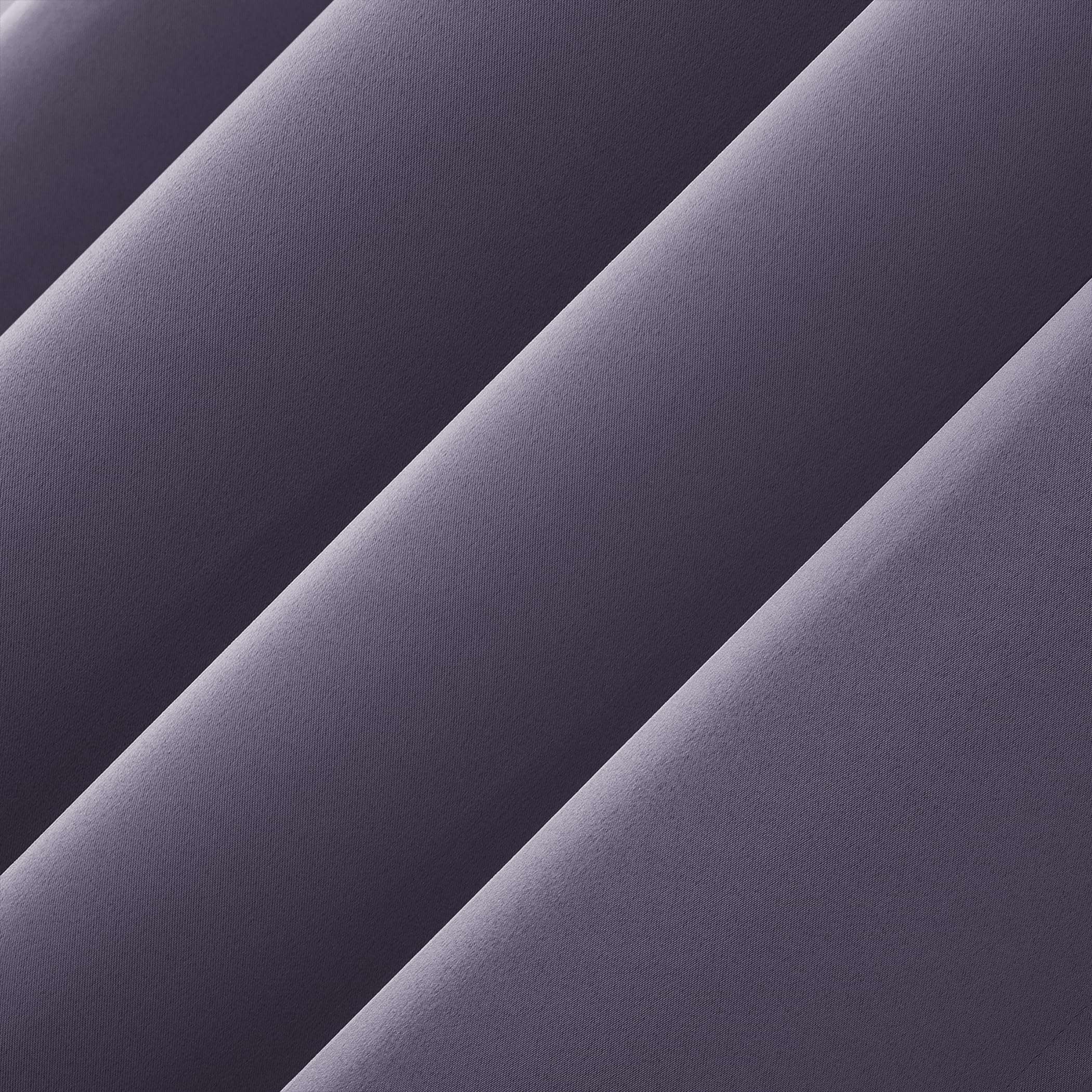 Sun Zero Barrow 2-Pack Energy Saving Grommet Curtain Panel Pair, Lavender, 54" W x 84" L (2 Panels)