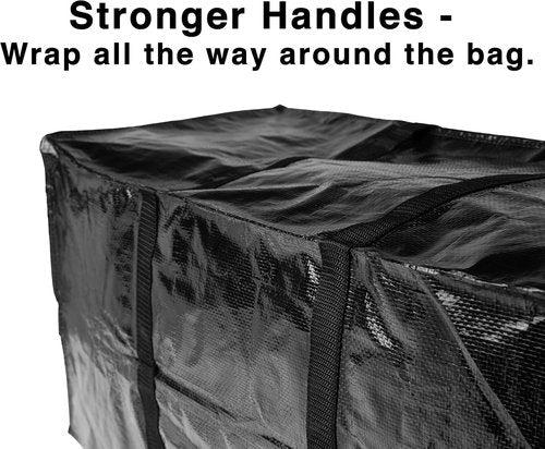 BAG-THAT! Extra Large Heavy-Duty Moving Bags - Stronger Handles & Zippered Closure | Reusable Storage Totes