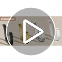 Gold Double Wall Hook for Hanging Coats - 22lbs Capacity, 5 Pack