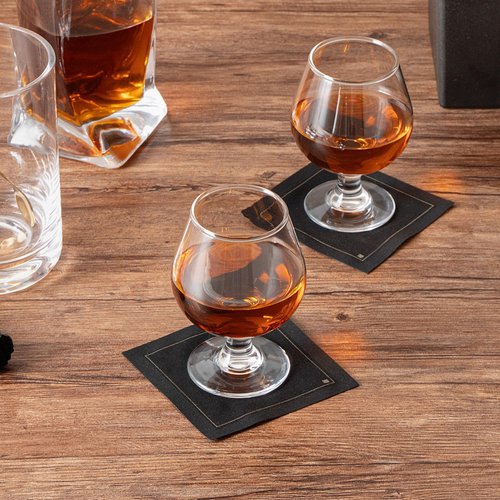 Restaurantware-Vetri 9 Ounce Brandy Snifters, 24 Stemmed Whiskey Glasses - No Lead, Dishwashable, Clear Glass Tumblers For Tasting Bourbon, Cognac, Scotch, Great For Spirit Drinks, Oid Fashioned