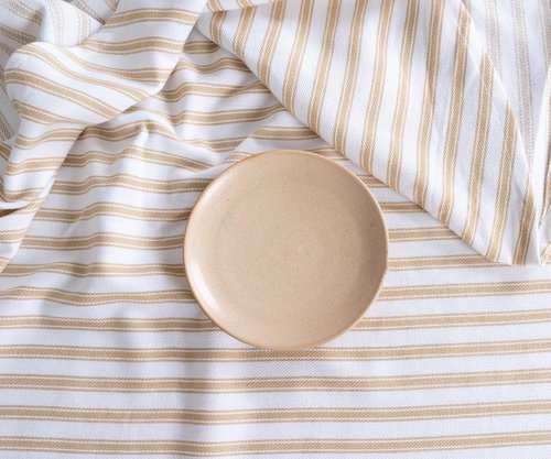 Beige Tablecloths, Cotton Tablecloths for Rectangular, 100% Cotton, Farmhouse Tablecloth, Linen Christmas Tablecloth, Striped Table Cover, Cloth Tablecover Wedding & Holiday Beige and White 63x109