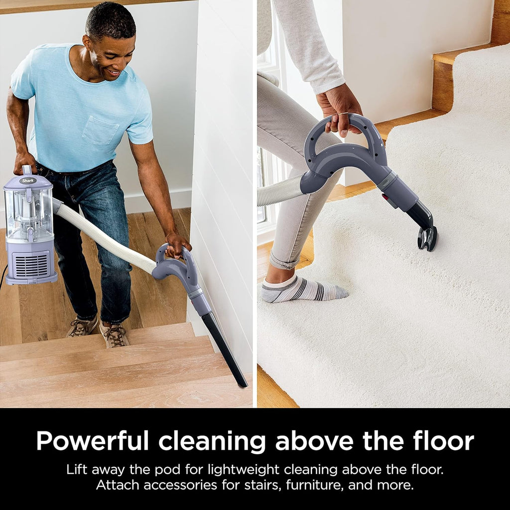 Shark NV352 Navigator Lift-Away Vacuum - HEPA Filter, Anti-Allergen Tech, Swivel Steering | Ideal for Carpets & Stairs, Lavender