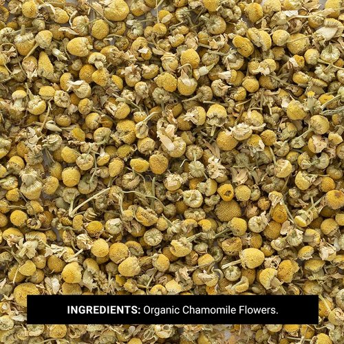 Frontier Co-op Organic Whole Chamomile Flowers, Kosher, Bulk Herb - Dried Chamomile Flowers for Tea, Natural Skincare Recipes and More | 16 Ounce (Pack of 2)