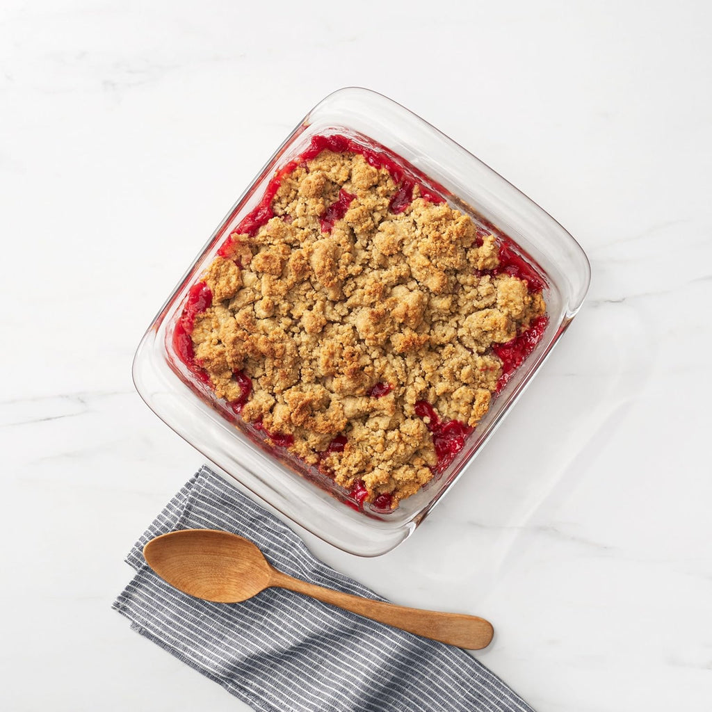 OXO Good Grips Glass Baking Dish Set - Freezer-to-Oven Safe, 3 Qt & 2 Qt, Clear, 9 x 13 & 8 x 8