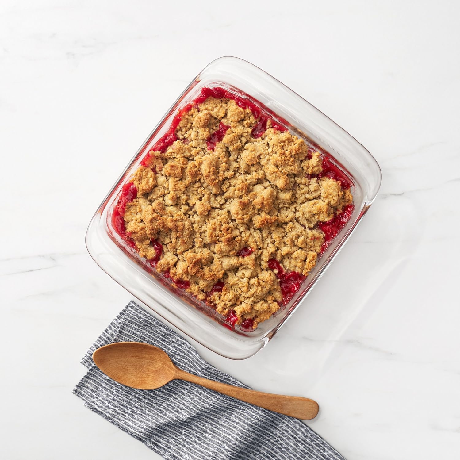 OXO Good Grips Glass Baking Dish Set - Freezer-to-Oven Safe, 3 Qt & 2 Qt, Clear, 9 x 13 & 8 x 8