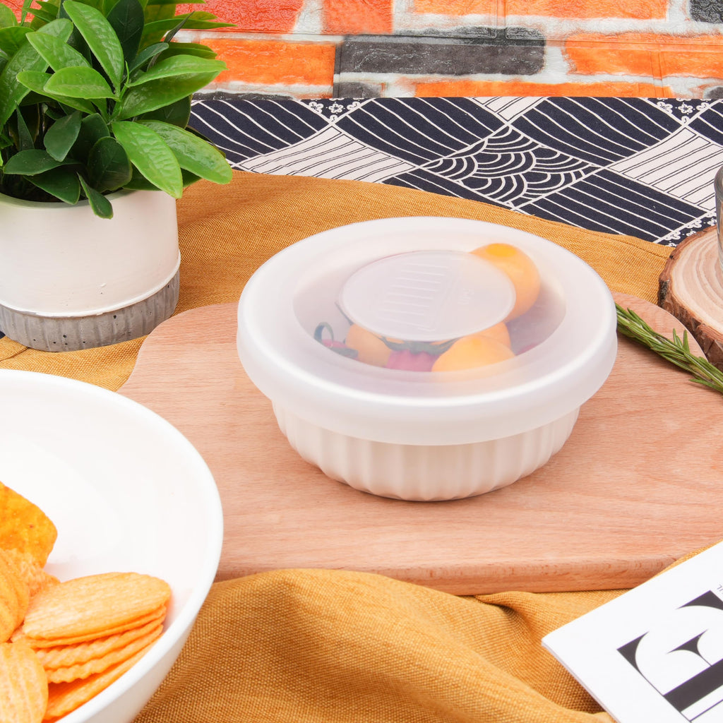 Purekra Silicone Lids for CorningWare 16 Ounce Round Dish, 2 Pack Reusable Covers for CorningWare F-16-PC French White Baking Dish (Dishes not Included) Dishwasher & Microwave & Freezer Safe