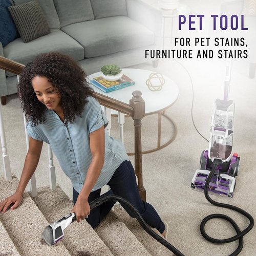 Hoover SmartWash Pet Carpet Cleaner - Automatic Deep Cleaning Machine with Spot Chaser Wand & Storage Mat