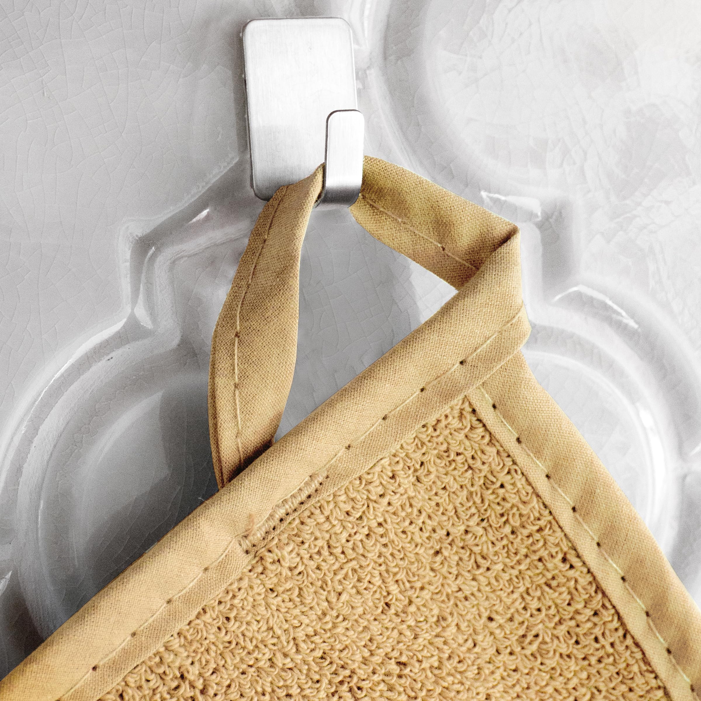 RITZ Terry Potholder & Hot Pad: Unparalleled Heat Resistant, Durable 100% Cotton – Ergonomically Designed for Optimal Grip – Easy-Care Machine Washable – 2-Pack, Straw