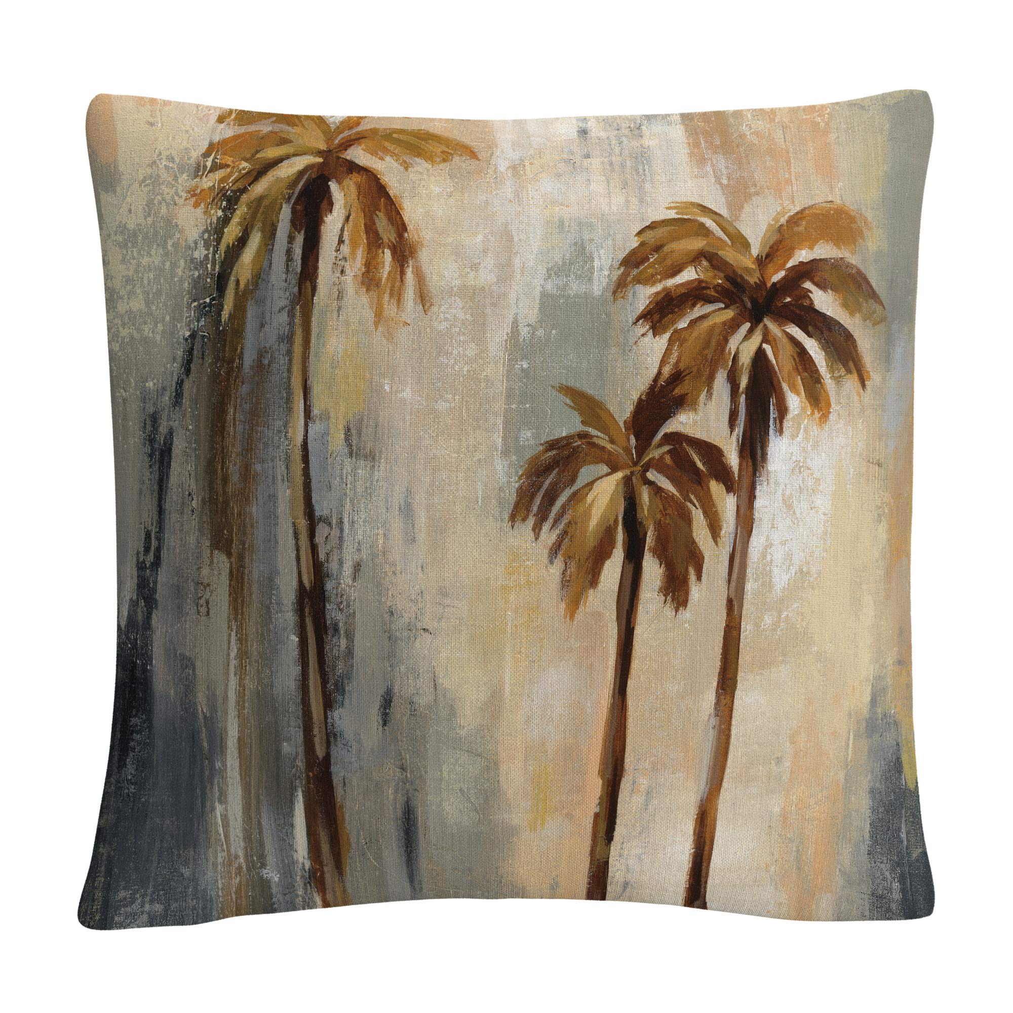 Trademark Fine Art Palm Trees I by Silvia Vassileva, 16x16 Decorative Throw Pillow