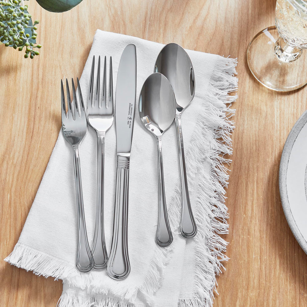 HENCKELS Astley 20-piece Flatware Set, 18/10 Stainless Steel, Silver