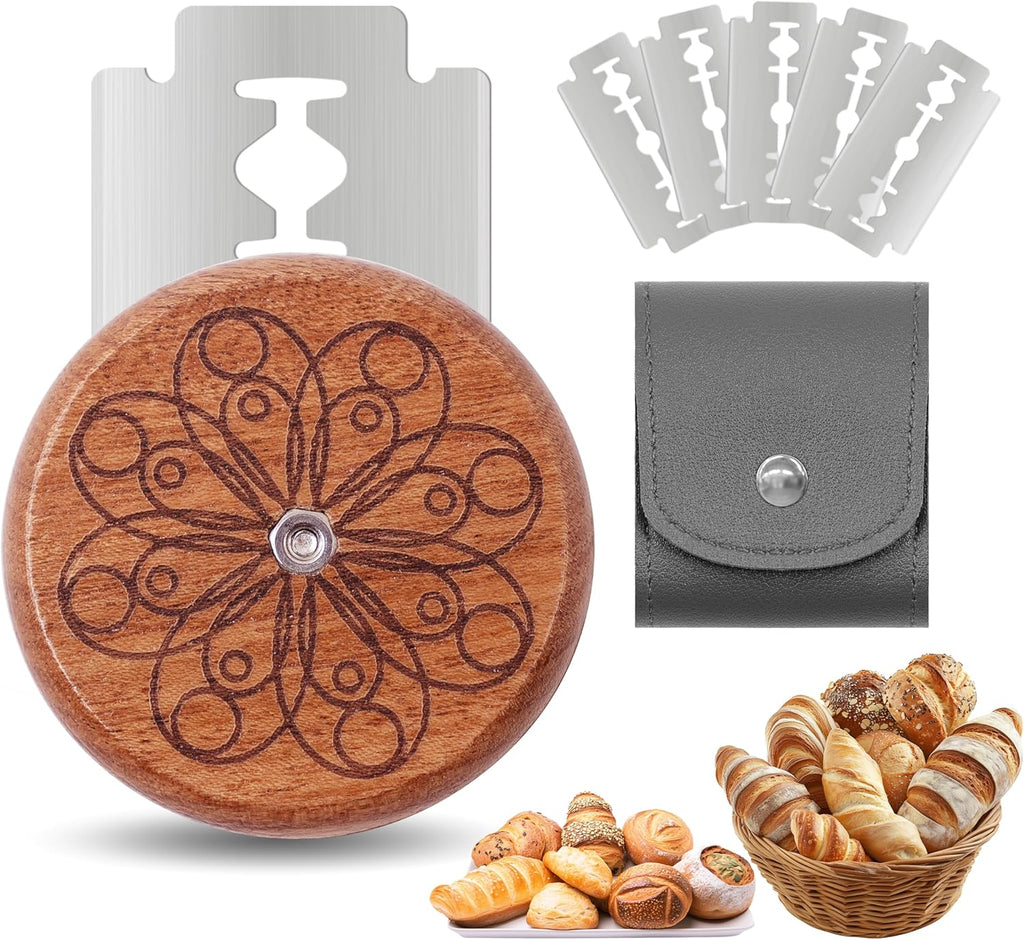 UFO Bread Lame Cutter - Sourdough Scoring Tool with 5 Blades & Storage Cover | Ideal for Artisan Bread & Baguettes