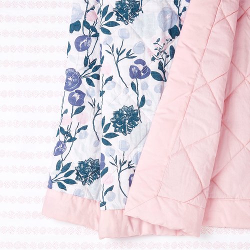 aden + anais Essentials 3-Piece Crib Bedding Set, Baby Bedding Bundle, Cotton Blanket, Crib Sheet, Crib Skirt, Flowers Bloom