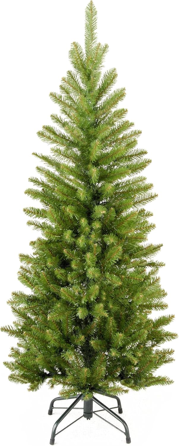 National Tree Company 4 Ft Slim Kingswood Fir Mini Artificial Christmas Tree - Unlit, 269 Tips, Green