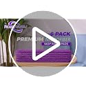 Purple Reusable Mop Pads for Swiffer PowerMop - 6 Pack Microfiber Refills