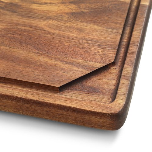 Oleio Cutting Board Set of 3 (15.75 x 12/13 x 9.5/10 x 7 in) Solid Acacia– 0.8 in Thick Wood Chopping Board Set, Cutting Boards for Kitchen, Cutting Boards for Meat, Vegetables & Cheese