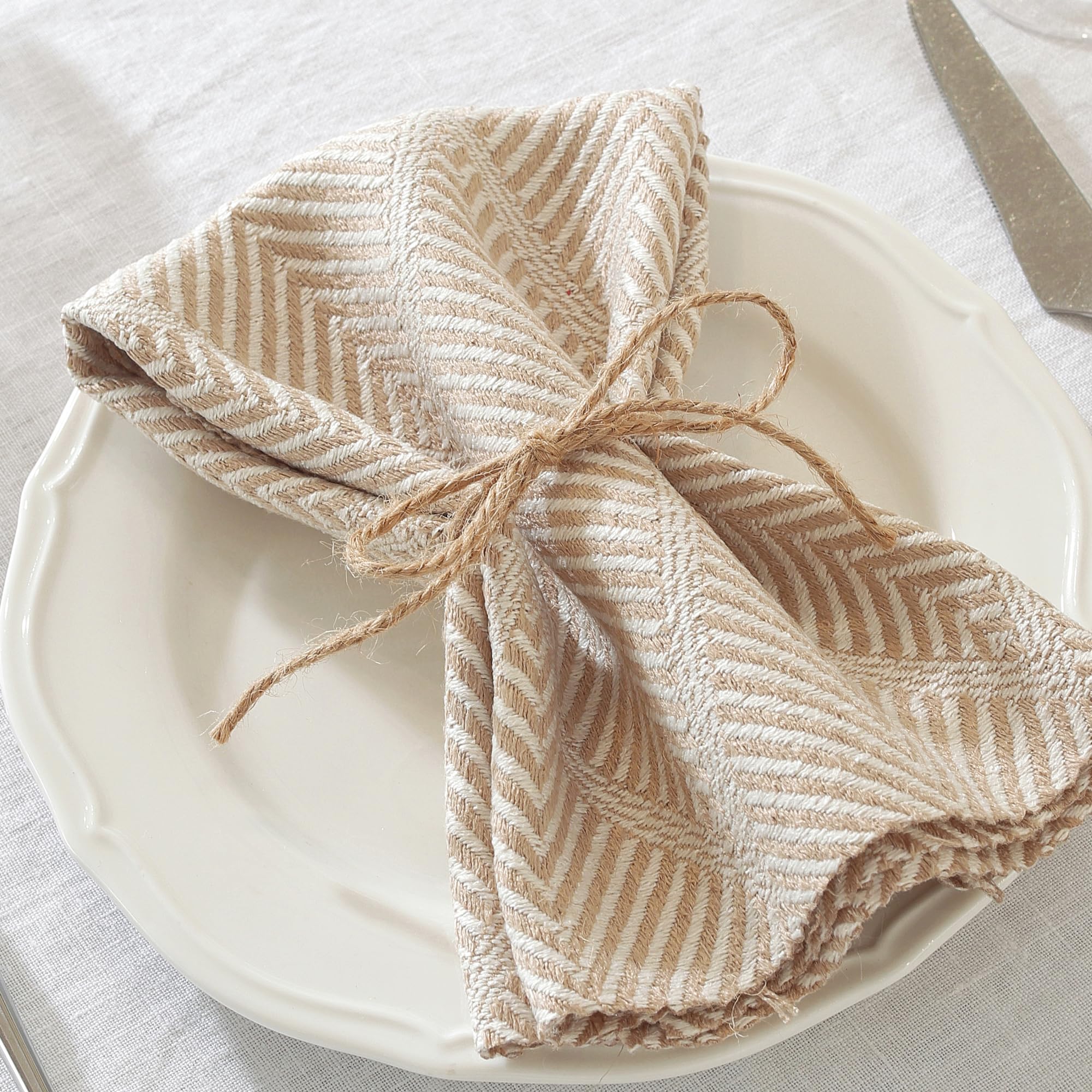 UWWGKK 17x17 Green Icelandic Cloth Napkins Set of 6 Washable Reusable