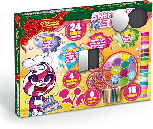 JOYIN 24 Days Christmas Advent Calendar 2025 - DIY Slime, Foam Balls & Glow in The Dark Powder | Fun Countdown for Kids