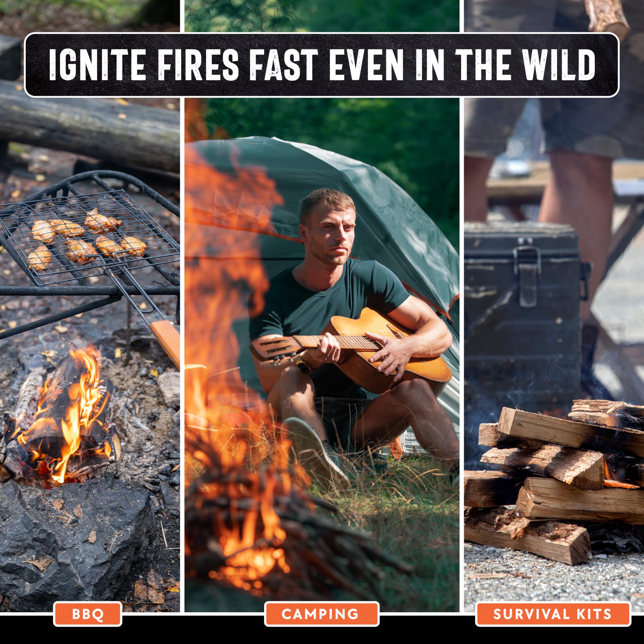 40lb Fatwood Fire Starter Sticks | 100% Natural Fire Starters for Grill, Campfire, Wood Stoves, Bonfires | Easy Firestarter w/Just 2 Sticks in All Weather Conditions by Billy Buckskin (40lb Box)